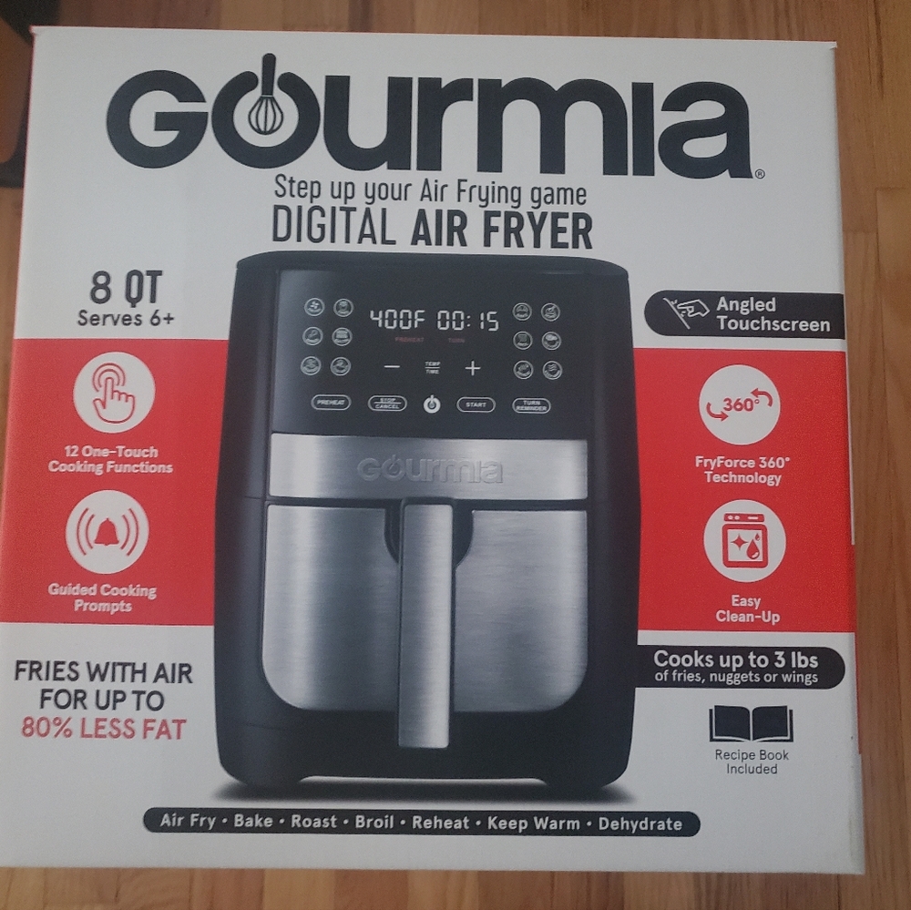 Gourmia 8 QT Digital Air Fryer with Touchscreen